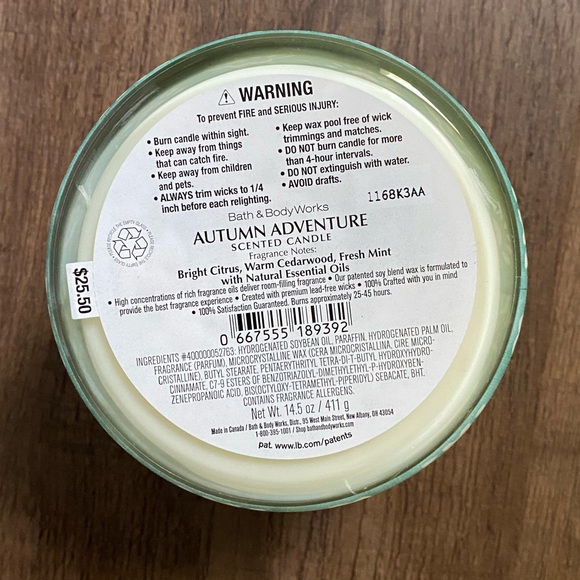 BRAND NEW Bath & Body Works Autumn Adventure 3-Wick Candle - Picture 2 of 4